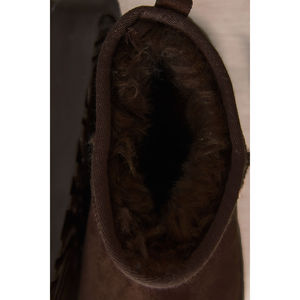 Botas de Tobillo para Mujer, Forradas de Piel, Color Marrón, Tacón de 5 cm, Transpirables, Estilo Clásico para Nieve, Suela Plana de Plataforma, Zapatos de Algodón para Otoño/Invierno - Product Image 3