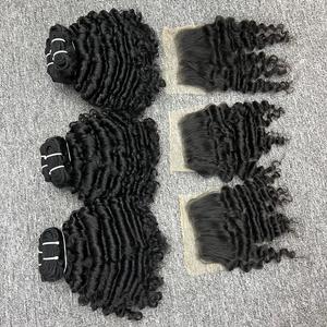 ผมต่อแบบลอนคลื่นลึกสไตล์กัมพูชาสำหรับผู้หญิงผิวดำผมตรง - Product Image 2