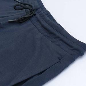 <b>Navy</b> Blue Color Embroidery Printed Logo Design <b>Shorts</b> for <b>Men's</b> Clothing Plus Size High Street Style Cotton Breathable <b>Short</b> <b>Men</b> - Product Image 3