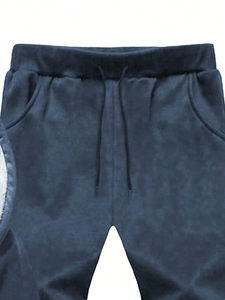 Survêtement personnalisé en molleton unisexe, coton épais, jogging pour hommes, survêtements avec logo personnalisé, capuche unie et pantalon de jogging pour hommes - Product Image 5