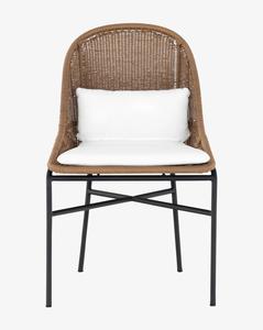 Vente en gros de chaises modernes de luxe en rotin pour l'extérieur avec pieds en métal pour restaurant, maison, jardin, hôtel, villa, atelier - Product Image 1