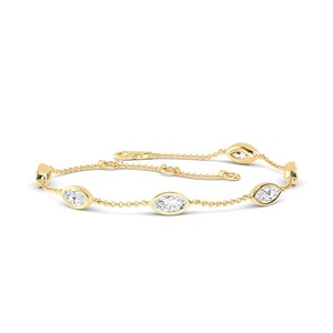 Premium Quality Tennis Diamond <b>Bracelet</b> with Alternating Moissanite Shapes in <b>Silver</b>, Perfect Luxury Jewelry for Women - Product Image 2