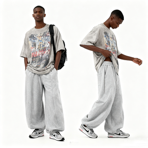 กางเกงวอร์มผ้าฟลีซหนาสำหรับผู้ชายแห้งเร็วระบายอากาศได้ดีเข้ารูปปกติทำจากผ้าฝ้าย100% สั่ง460gsm ได้ตามต้องการ - Product Image 3