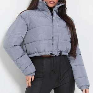 Veste courte décontractée pour femme, Design personnalisé, couleur unie - Product Image 6