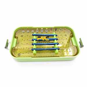 Kit de Elevación de Seno Maxilar Dental Manual de Acero Avanzado, Brocas Laterales, Topes de Profundidad e Instrumentos de Elevación para Cirugía de Implantes - Product Image 1