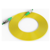 DTECH FC APC Simplex kabel Jumper, kabel Patch serat kuning Mode tunggal