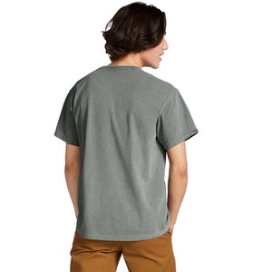 T-shirt blanc teint en coton filé à l'anneau 100% - Product Image 2