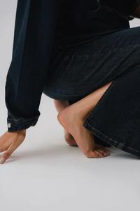 กางเกงยีนส์ขายาวสำหรับสตรีทแวร์แห้งเร็วลำลองสำหรับฤดูหนาว2025ออกแบบได้ตามต้องการ - Product Image 5