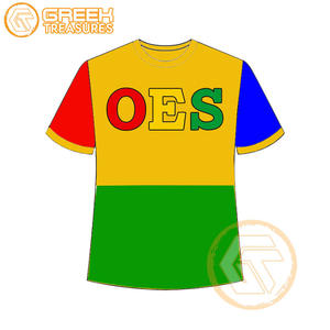 T-shirt Ordre de l'étoile de l'Est en gros Vêtements en jersey de coton T-shirt OES respirant de haute qualité Vêtements grecs pour femmes - Product Image 5