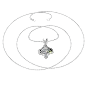 Collar con Colgante Solitario de Moissanita Clásica de 1.3ct, Cadena de Eslabones de Oro Sólido de 14K, Joyería Nupcial para Fiesta, OEM ODM Personalizado - Product Image 5