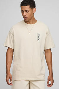 เสื้อยืดสีเบจพิมพ์ลายดิจิทัล 2025 ทรงโอเวอร์ไซส์ ผู้ชาย ผ้าฝ้าย 100% พรีเมียม สั่งทำลายตัวอักษร สตรีทแวร์ ลายพิมพ์ 240GSM 200GSM - Product Image 3