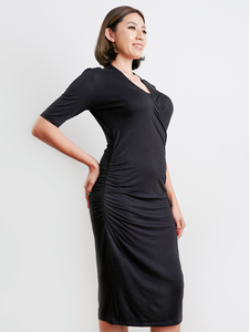 Camisola de lactancia personalizada para mujer de estilo superior, ropa de lactancia materna de verano, vestido de embarazada con mangas cortas - Product Image 3