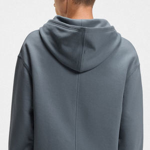 Sweat-shirt sur mesure pour homme, design surdimensionné avec poches, tissu respirant / Prix bas avec logo personnalisé et fermeture éclair - Product Image 5