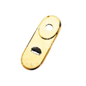 PLACA INTERNA mm 62x180 para cerraduras con núcleo compacto, núcleo rápido y núcleo de repetición Completo con soporte de plástico - Product Image 1