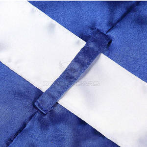 ชุดคลุมชกมวยแบบกำหนดเอง ดีไซน์โลโก้ใหม่ล่าสุดปี 2025 ราคาถูก คุณภาพสูง สำหรับผู้ชาย ผ้าซาติน/โพลีเอสเตอร์ - Product Image 3