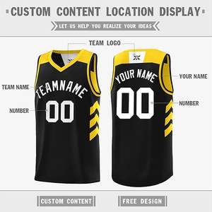 Venta al por mayor de ropa deportiva de tela de malla de entrega rápida suave de secado rápido sin mangas hombres reversible camiseta de baloncesto - Product Image 5