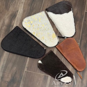 Fabricant Design personnalisé en cuir de vachette véritable étui de transport dissimulé pour pistolet pochette tactique chasse fermeture éclair sacs pour armes de poing - Product Image 1