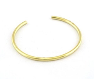 Conjunto de Joyería para Mujer, Alta Calidad, Cobre, Tres Brazaletes Apilables, Chapado en Oro de 18K - Product Image 4