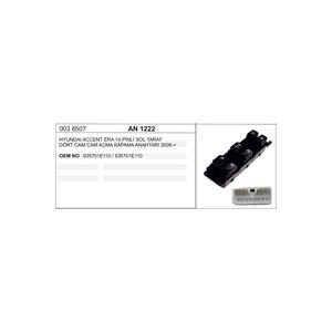 Interruptor de Ventana Lateral Izquierda para Accent Era 2006, 935701e110, Interruptor Automático con 2 Años de Garantía, Origen TR para Vehículos - Product Image 1