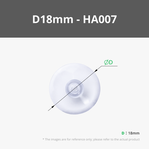 Capuchons d'aspiration circulaires en PVC transparent en forme de champignon avec diamètres de 18 à 50 mm pour l'artisanat - Product Image 3