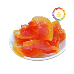 Deliciosa papaya seca masticable con cortes uniformes y colores vivos-Procedente de papayas tropicales cultivadas de calidad - Product Image 2