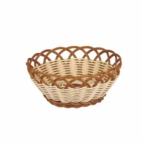 Bols alimentaires ronds en rotin écologique de créateur Ustensiles de cuisine élégants Vaisselle de table avec tailles personnalisées - Product Image 6