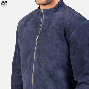 Venta al por mayor 100% chaqueta de cuero de color personalizado EXPORTACIÓN DE Pakistán nueva y de moda chaqueta de ante de diseño para hombre - Product Image 3