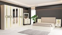Juego de Muebles de Dormitorio Modernos de Aglomerado con Almacenamiento, Cubierta Extraíble y Opciones Personalizables - Multiusos para Apartamento