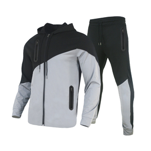 NUEVO Conjunto de pantalones de chándal acampanados y Sudadera con capucha Unisex de algodón en blanco Fleece Mens Street Wear Sudadera con capucha Flared Sweatsuit para ropa de gimnasio - Product Image 6