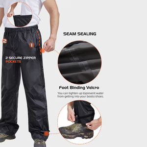 Conjunto Cortavientos Unisex de Lona Ligera con Capucha, Impermeable, Ecológico, Color Negro, Manga Larga, Deportivo, de la Mejor Calidad - Product Image 4