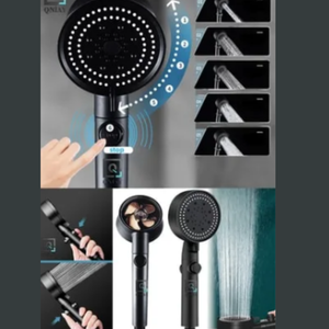 ชุดฝักบัวเทอร์โบ 5 ฟังก์ชั่นพร้อมแปรงนวดและสายยางยาว 150 ซม. - Product Image 3