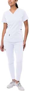 Custom Medical <b>Scrubs</b> <b>Uniform</b> Set Men Women Stretch Nurse <b>Scrubs</b> Suit - Product Image 6