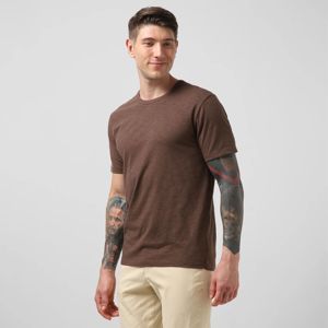 T-shirt classique à col en V flammé pour homme-Coton respirant, texture distinctive, idéal pour une tenue décontractée - Product Image 3