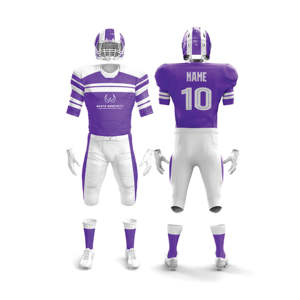 Suministro directo de fábrica Multi colorido sublimación completa poliéster juvenil fútbol americano uniforme fútbol Jersey conjunto - Product Image 3