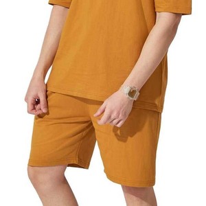 ชุดเสื้อผ้าคู่สำหรับผู้ชายผ้าฝ้าย2ชิ้น2025ฤดูร้อนดีไซน์โลโก้ตามสั่งสไตล์ไฮสตรีทไซส์ใหญ่พิเศษ - Product Image 5