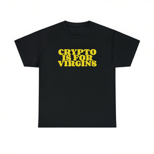 Camiseta Crypto Is For Virgins de manga corta con cuello redondo, unisex, para adultos, regalo promocional - Product Image 2