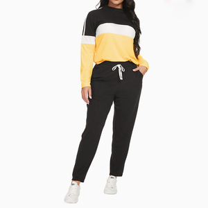 Chándales de alta calidad para mujer Sudaderas de color personalizadas Conjuntos de pantalones Jogger con logotipo personalizado - Product Image 3