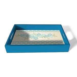 Bandeja de Servicio de Madera de Estilo Premium, Ecológica, Portátil, Acabado Pulido Sólido, Esmalte de Alta Calidad, Decorativa, para Catering y Hogar - Product Image 2