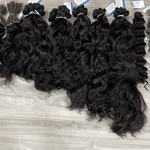 Paquetes de cabello crudo vietnamita listos para enviar Extensiones de cabello humano baratas Máquina virgen Paquetes de cabello de trama Tejidos - Product Image 5