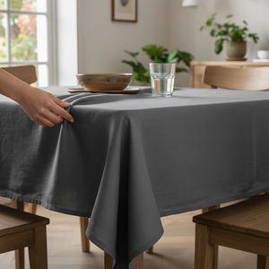 Cotton Luxury Woven <b>Tablecloth</b> Eco-Friendly Washable Customizable Minimalist Design for Restaurants Weddings Stylish Home Dining - Product Image 2