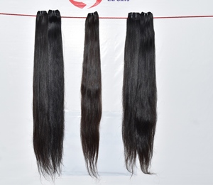 100% cuticule brute alignée non traitée paquet de cheveux indiens vierges Double trame lâche vague profonde Style Machine Extensions de cheveux humains - Product Image 2