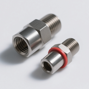 Service d'usinage CNC personnalisé de haute qualité 1/2 InchMale Plug Straight Clamp RF Connector Fabrication de précision - Product Image 1