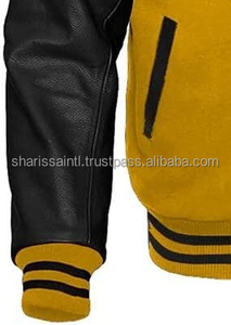 Chaquetas universitarias Letterman de alta calidad, cuerpo de lana, Mangas de cuero genuino, ropa de invierno, chaqueta elegante y elegante para hombre - Product Image 3