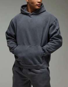 Conjunto Deportivo Personalizado de Invierno, Estilo Vintage, Talla Grande, Lavado Ácido, Algodón/Poliéster, Sudadera con Capucha y Pantalones Deportivos Unisex de Alta Calidad - Product Image 3