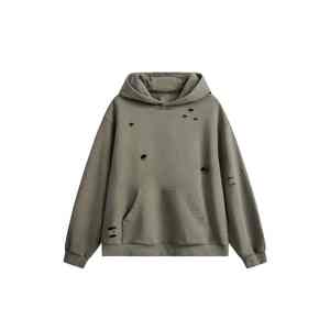 Haute qualité hommes en détresse sweats à capuche mode Logo léger Durable respirant confortable utilisation quotidienne Logo sweats à capuche pour hommes - Product Image 5