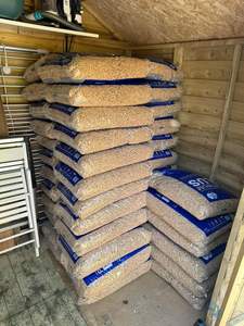 Pellets de madera de combustible térmico de larga duración con textura compacta, prensados para un flujo de calor. - Product Image 5