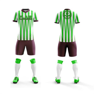 Best Quality Custom Design Breathable Comfort Soccer Jersey Uniform Sets OEM Service for Youth Men Players Automated Cutting - Product Image 5