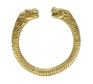 Pure Brass Bracelet for <b>Men</b> & Boys 20 cm Chain Length Three Shades Gold Bracelet - Product Image 2