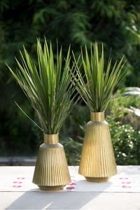 Jarrón martillado de plata con florero minimalista decorativo de dormitorio y Oficina de la más alta calidad con jarrones hechos a mano de estilo nórdico - Product Image 3