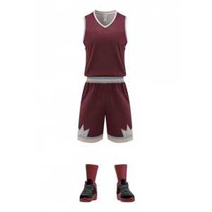 Uniforme de basket-ball en maille, respirant, avec sublimation, vêtements de sport personnalisés pour hommes - Product Image 6
